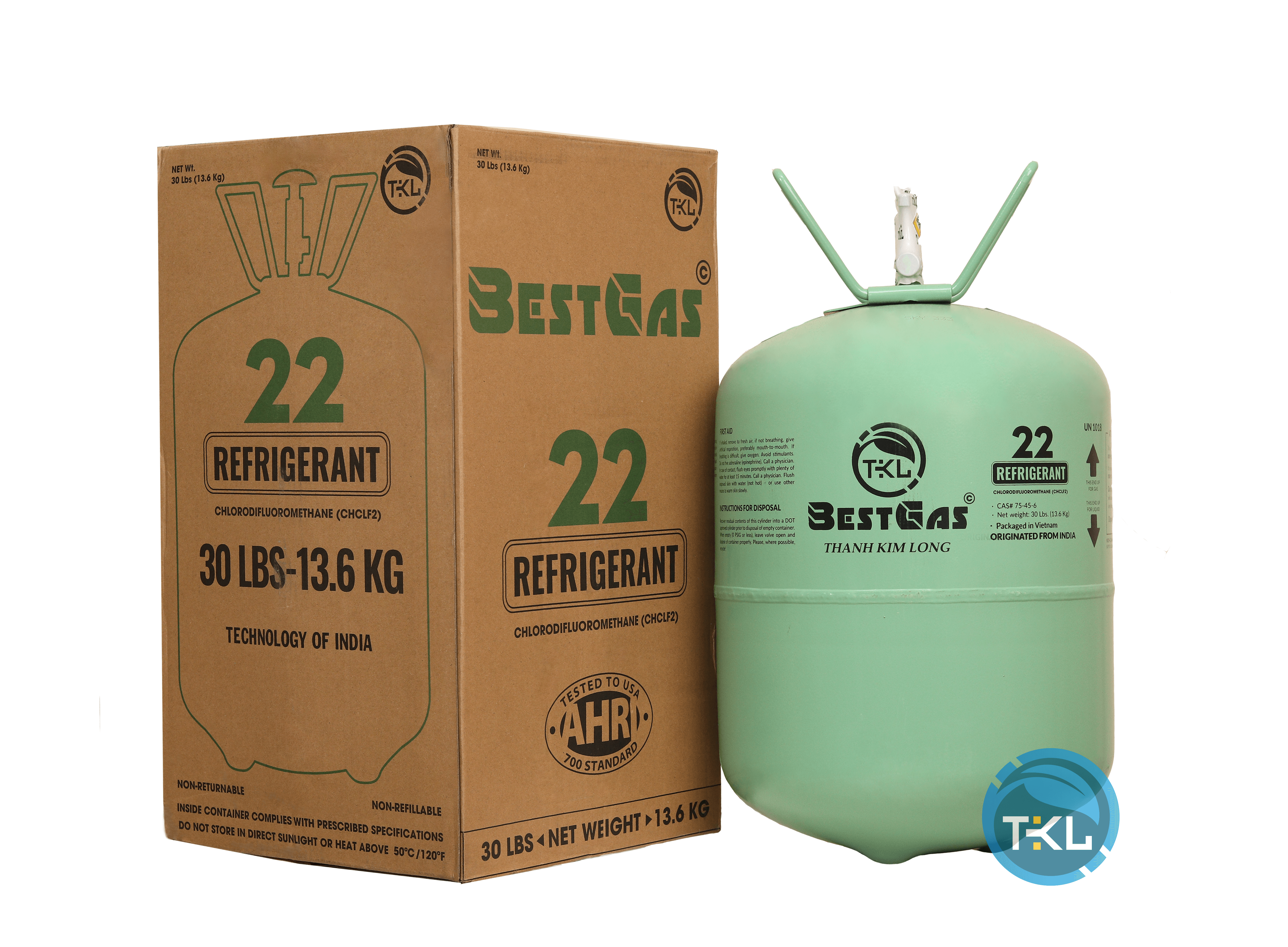 Gas R22 Ấn Độ (13.6 kg) Best Gas Thanh Kim Long