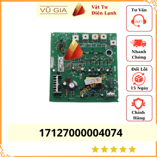 Bảng mạch biến tần máy nén Midea 17127000004074 / ME-POWER-35A(PS22A78).D / V4+K