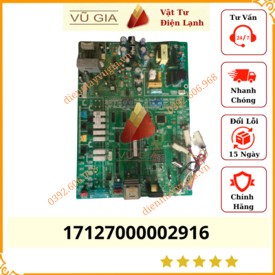 Bảng mạch điều khiển chính dàn nóng Midea 17127000002916 / CE-MDV224W/DRN1-8R0.D.1.2 / V4+I AIR SIDE