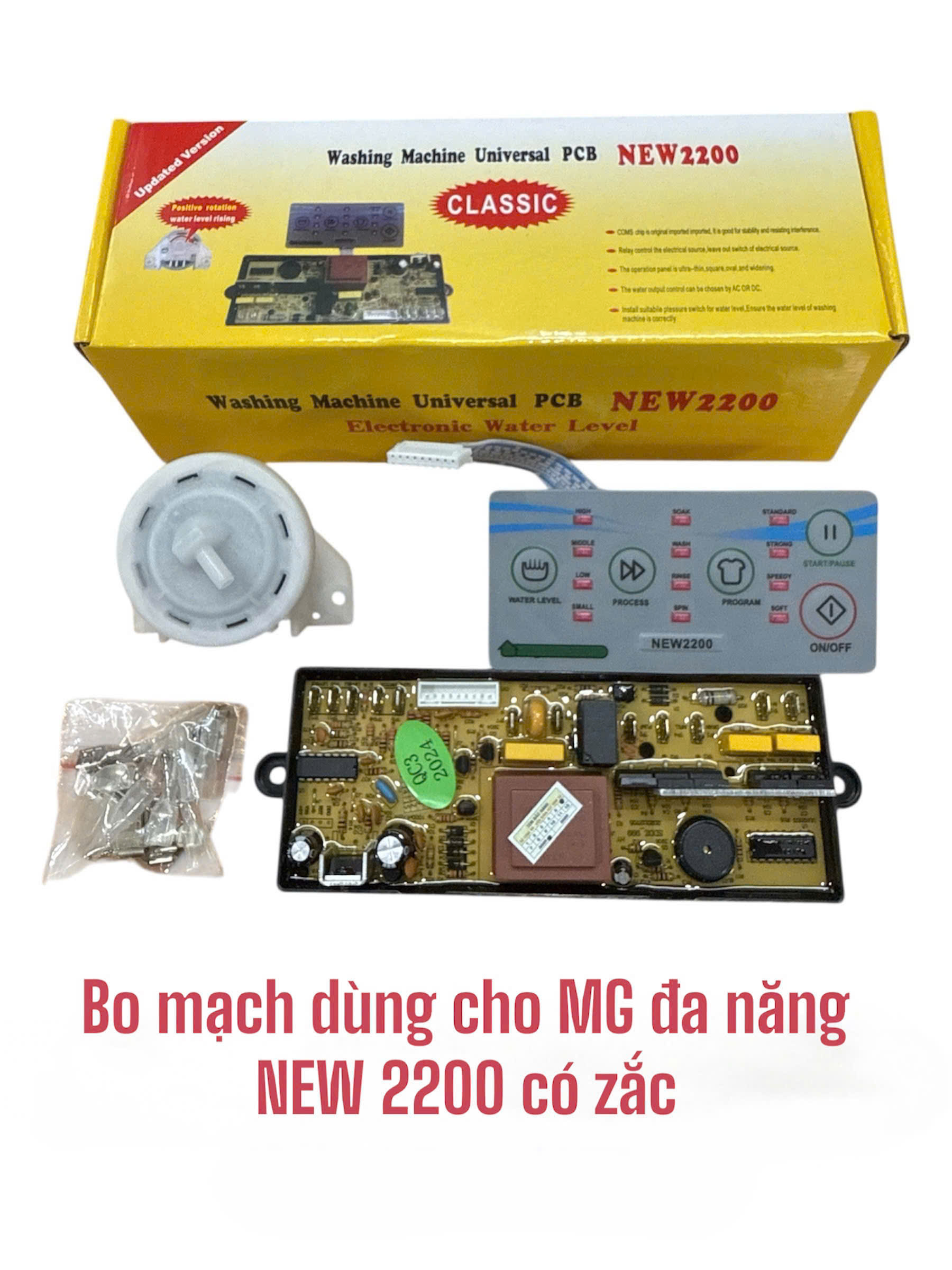 Bo mạch dùng cho máy giặt đa năng NEW 2200 có zắc