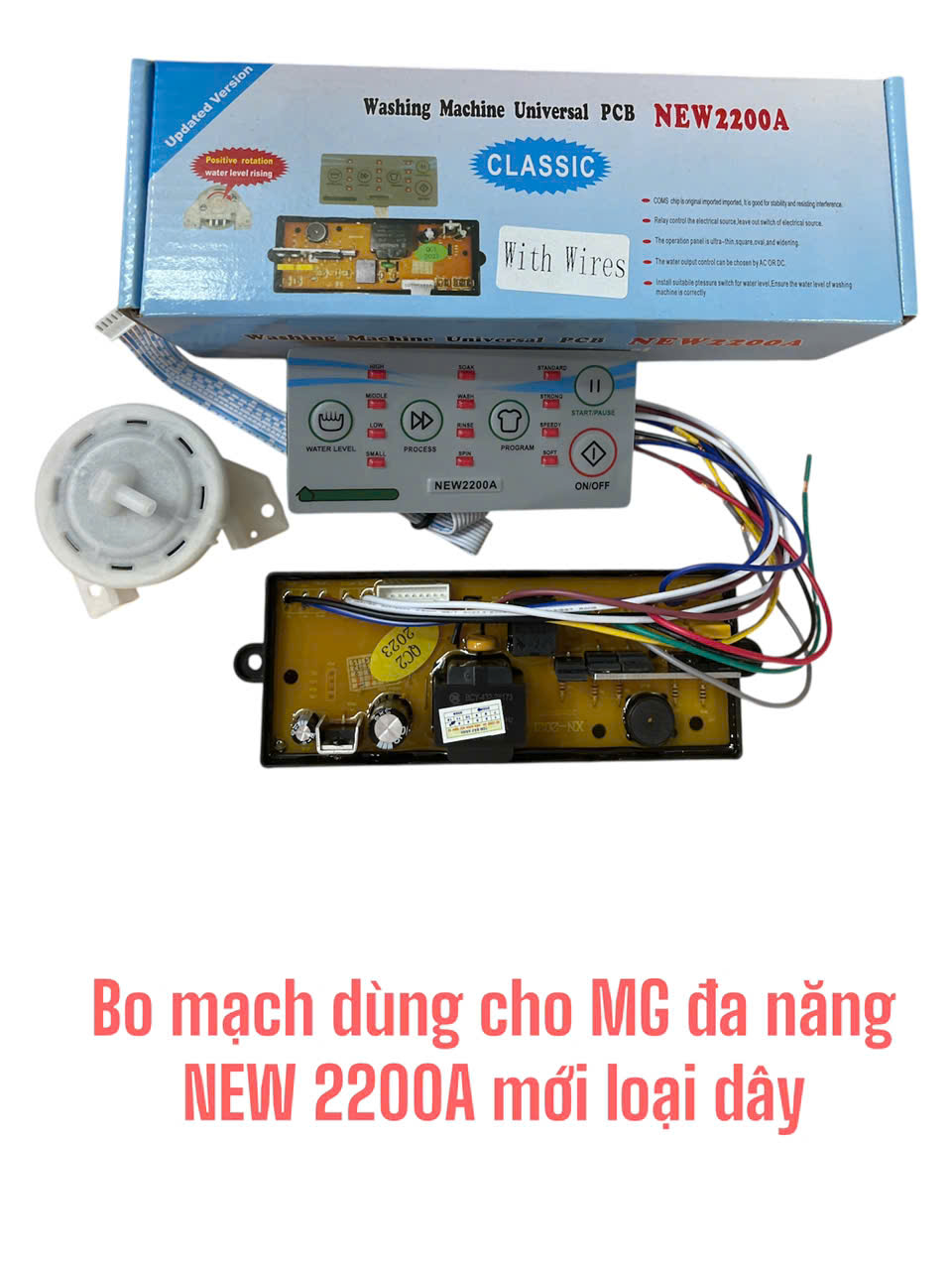 Bo mạch dùng cho máy giặt đa năng NEW 2200A (loại dây)