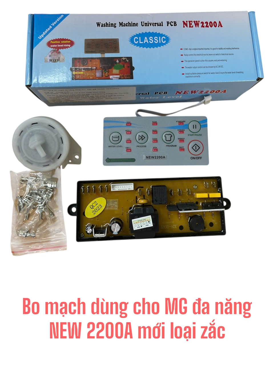 Bo mạch dùng cho máy giặt đa năng NEW 2200A (loại zắc)