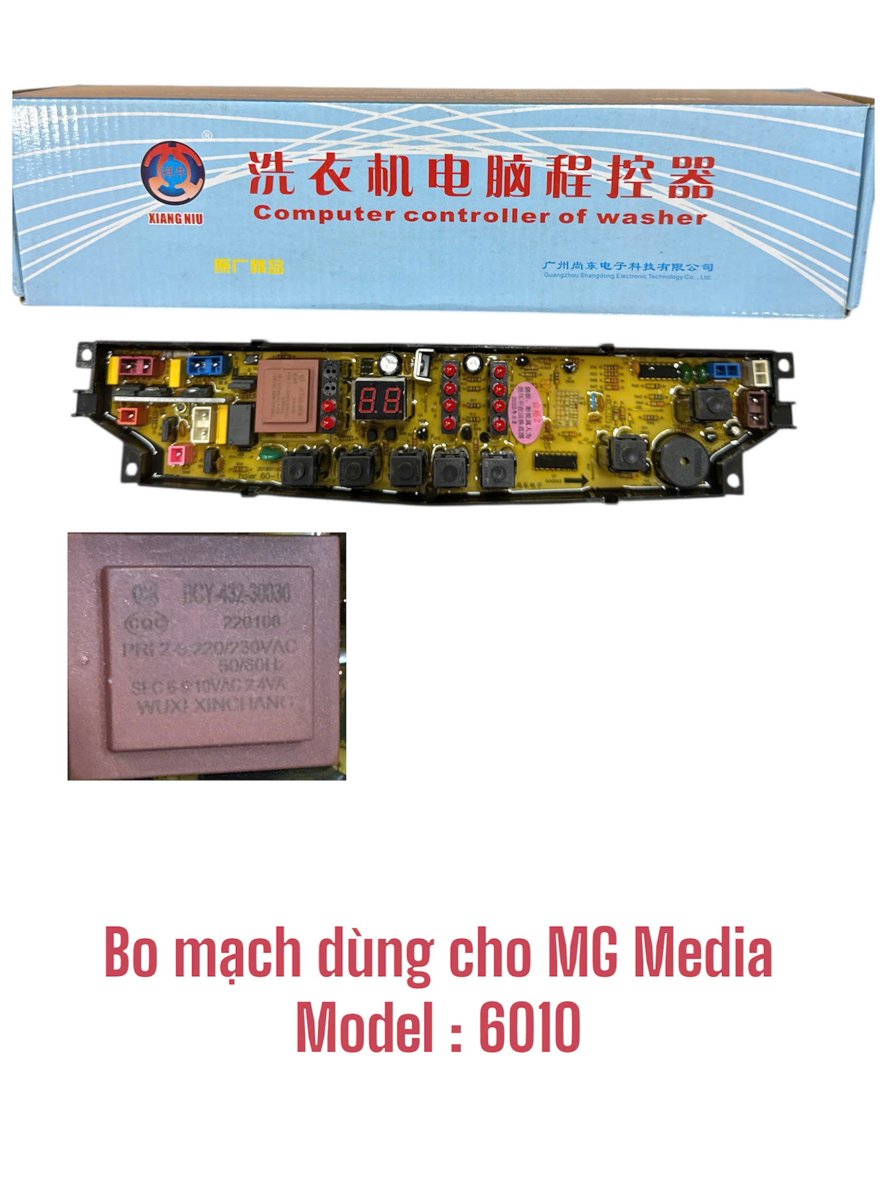 Bo mạch dùng cho máy giặt Midea 6010