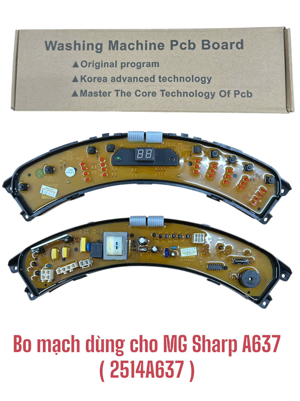 Bo mạch dùng cho máy giặt Sharp A637 (2514A637)