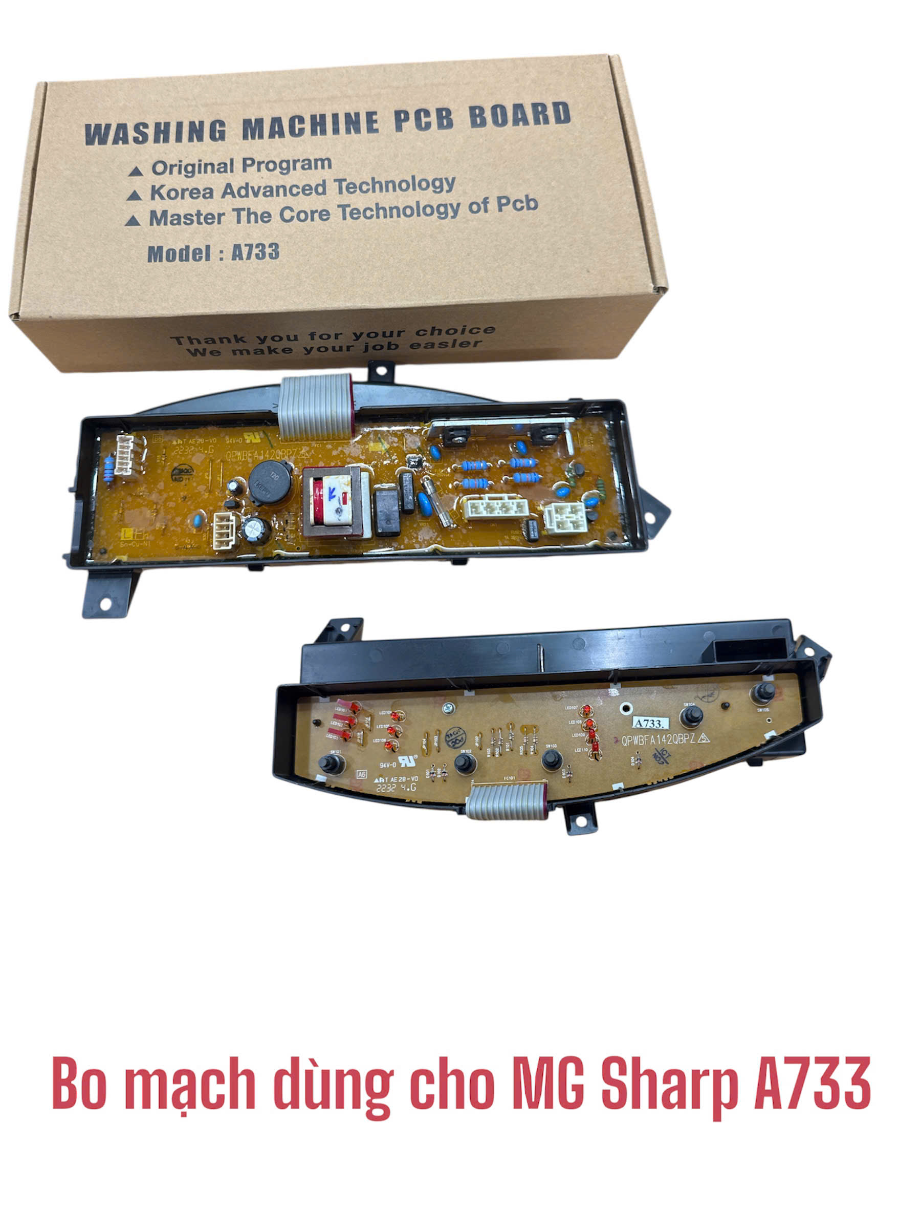 Bo mạch dùng cho máy giặt Sharp A733