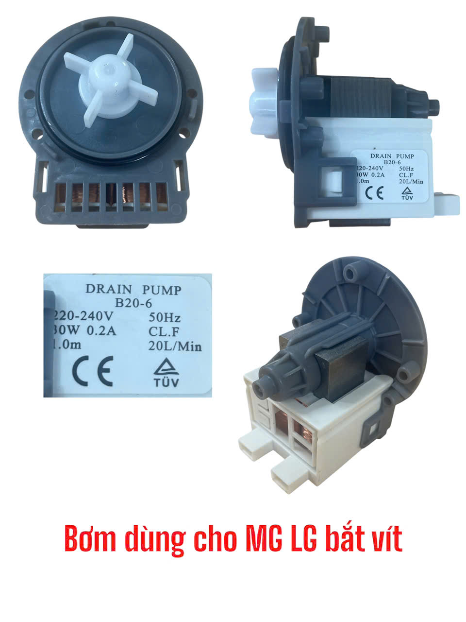 Bơm dùng cho máy giặt LG bắt vít