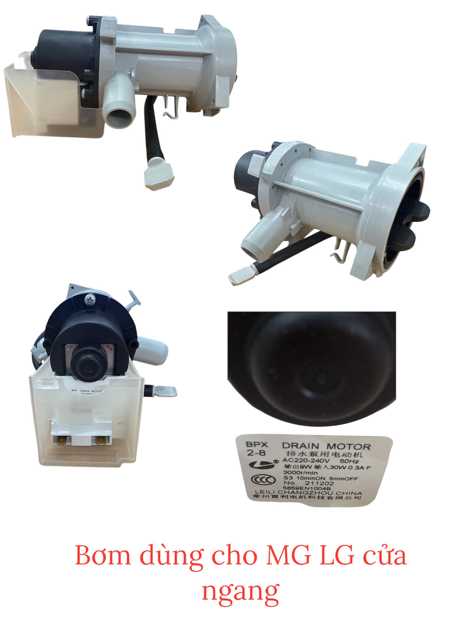 Bơm dùng cho máy giặt LG cửa ngang