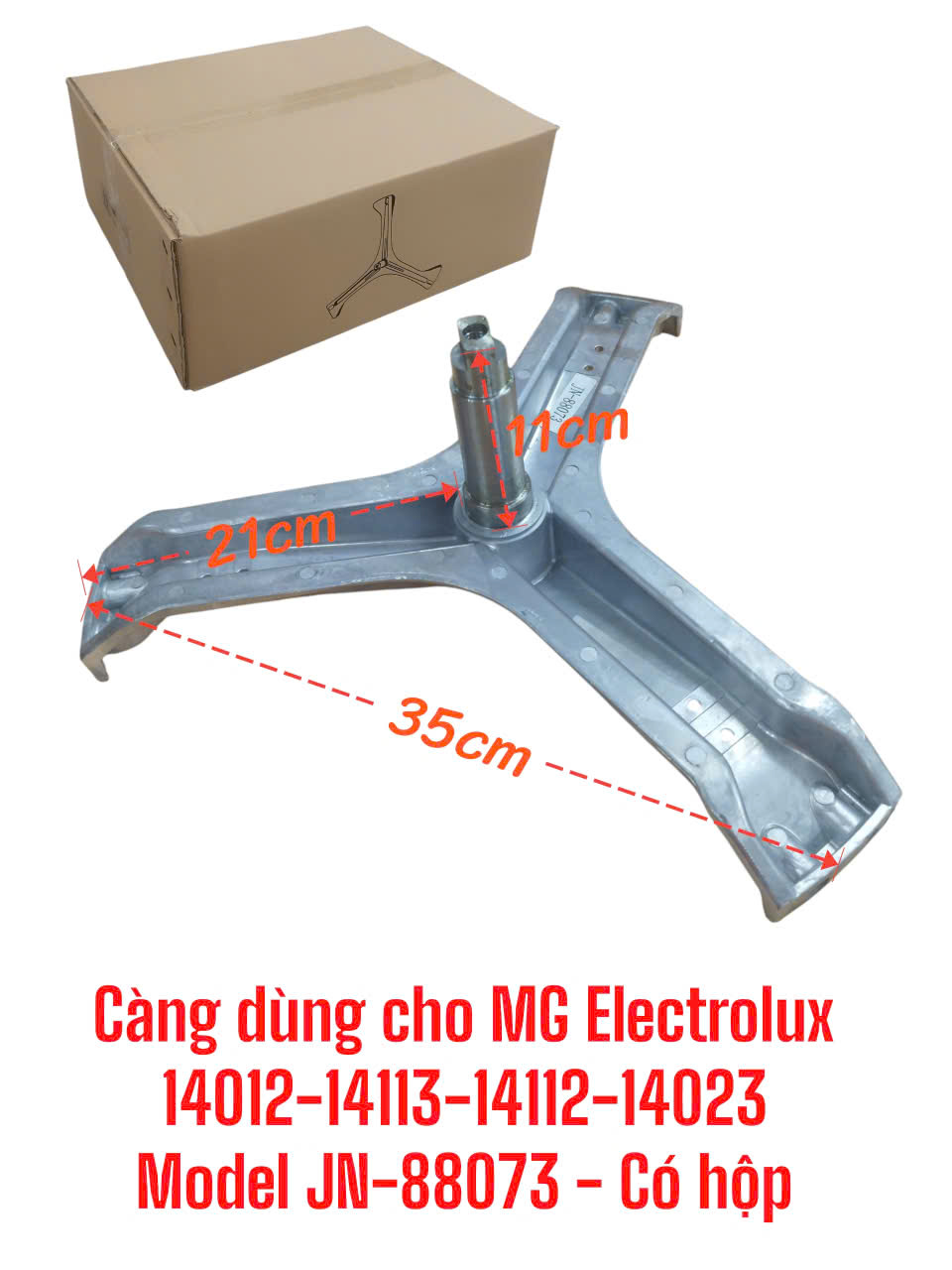 Càng dùng cho máy giặt Electrolux 14012-14113-14112-14023 Model JN-88073 – Có hộp