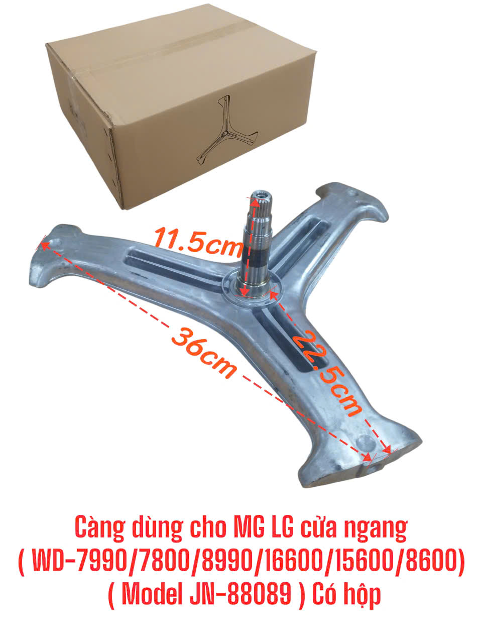 Càng dùng cho máy giặt LG cửa ngang(WD-7990/7800/8990/16600/15600/8600) – Có hộp