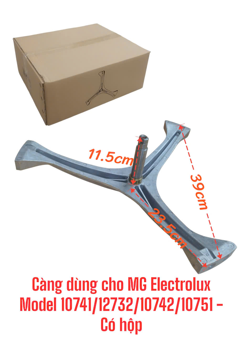Càng dùng cho máy giặt Electrolux Model 10741/12732/10742/10751 – Có hộp