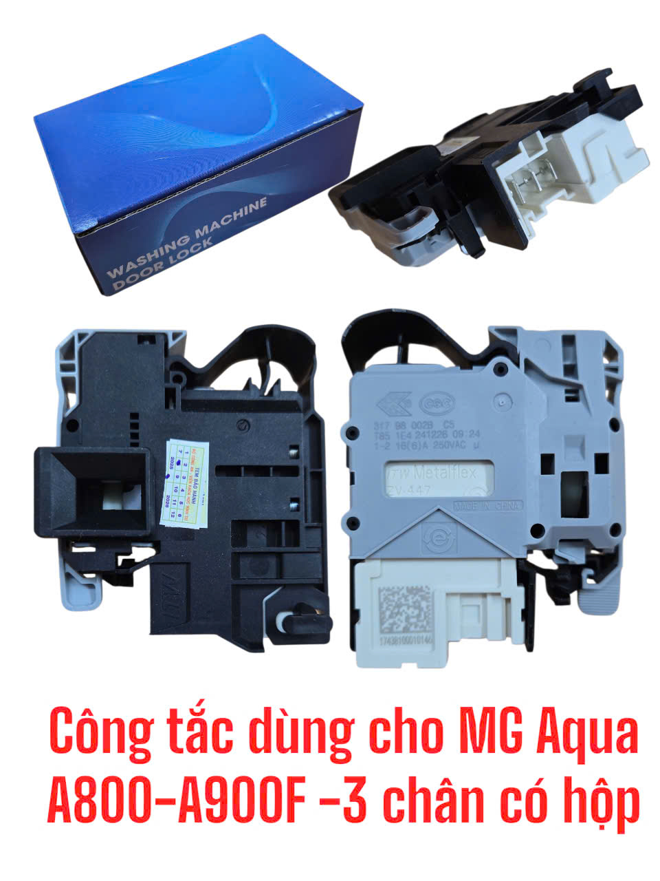 Công tắc dùng cho máy giặt Aqua A800-A900F – Có hộp