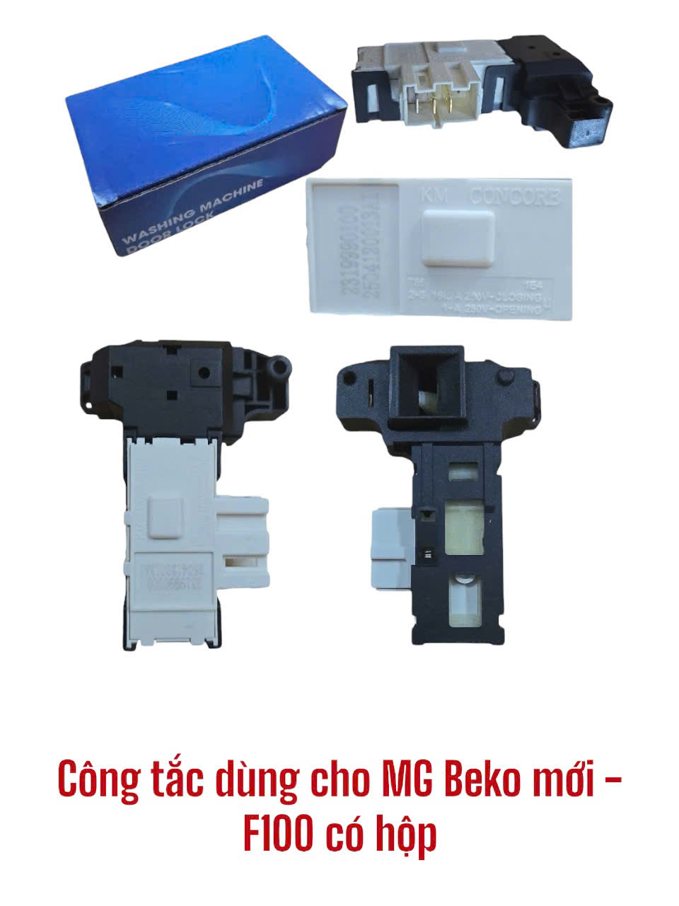 Công tắc dùng cho máy giặt Beko mới – F100 có hộp