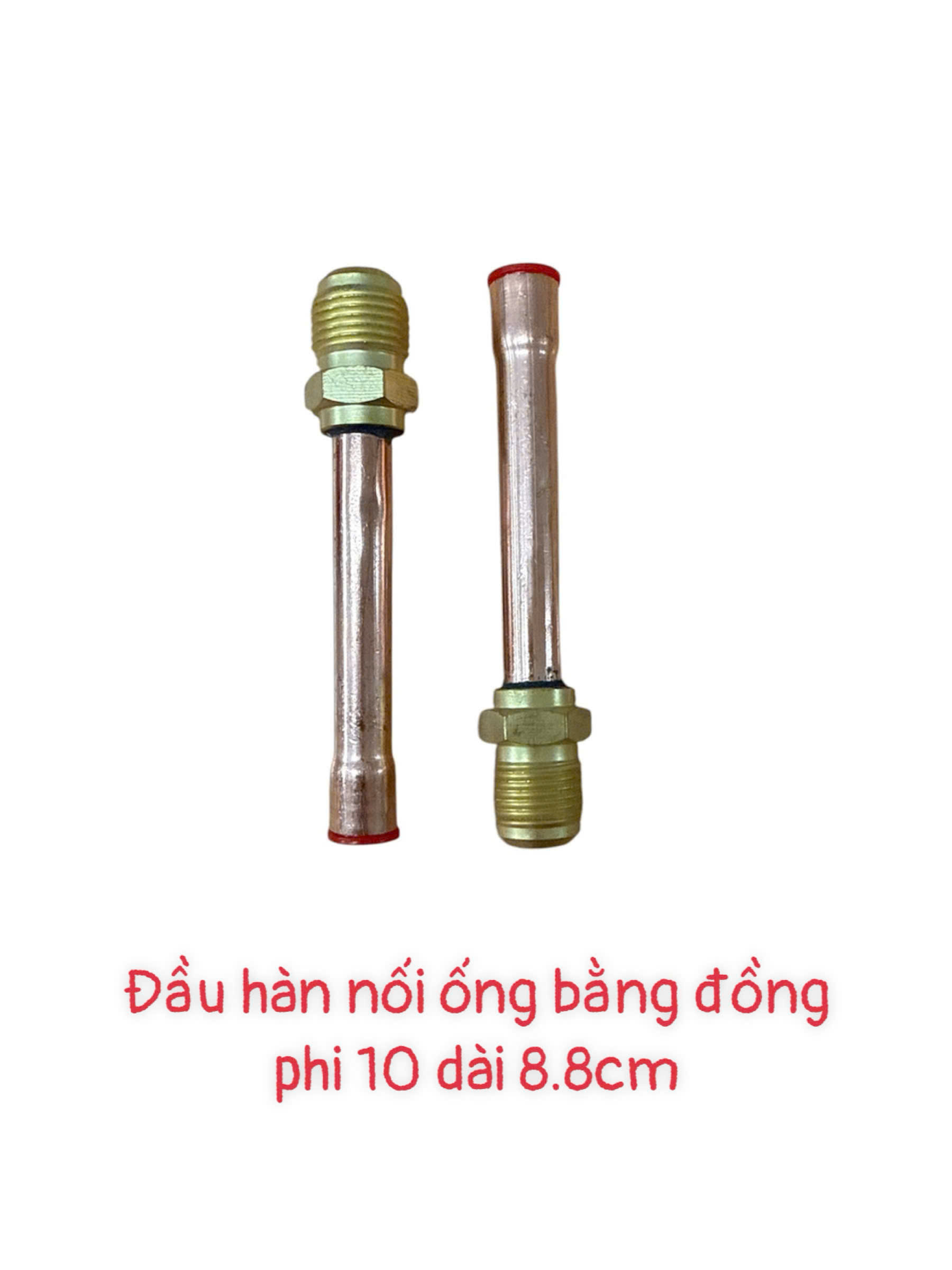 Đầu hàn nối ống bằng đồng phi 10 dài 8.8cm