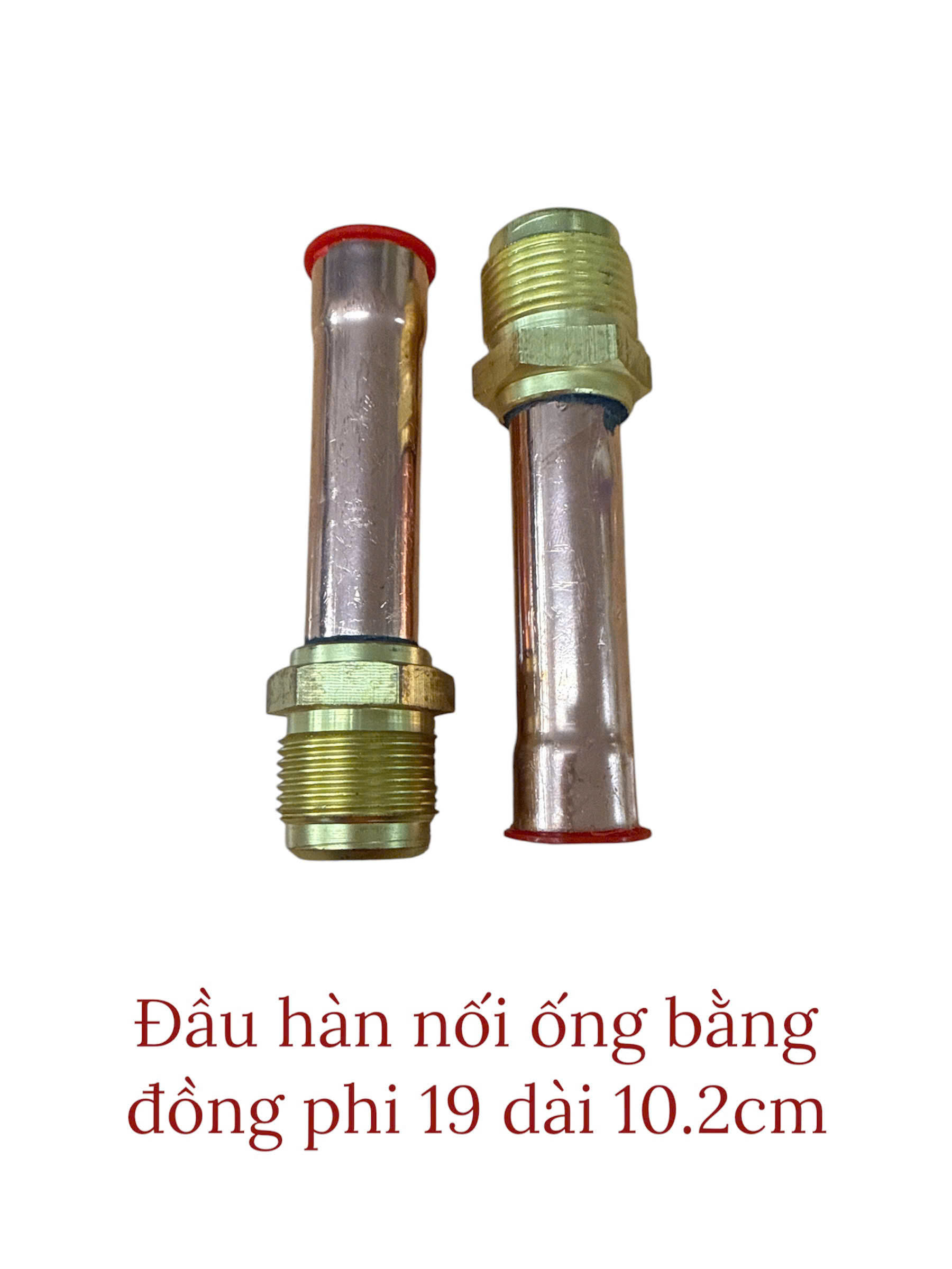 Đầu hàn nối ống bằng đồng phi 19 dài 10.2cm