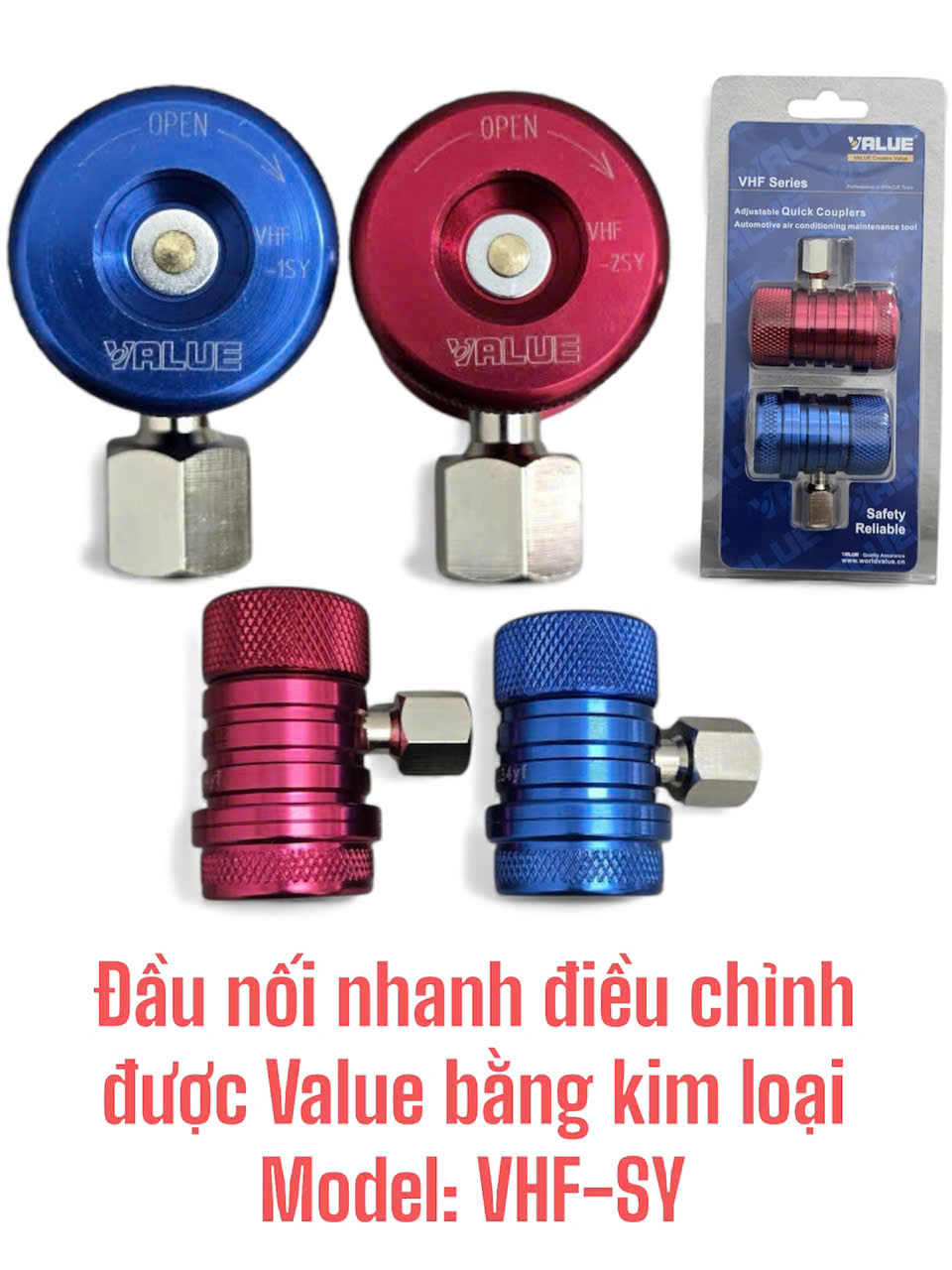 Đầu nối nhanh điều chỉnh được Value bằng kim loại Model: VHF-SY