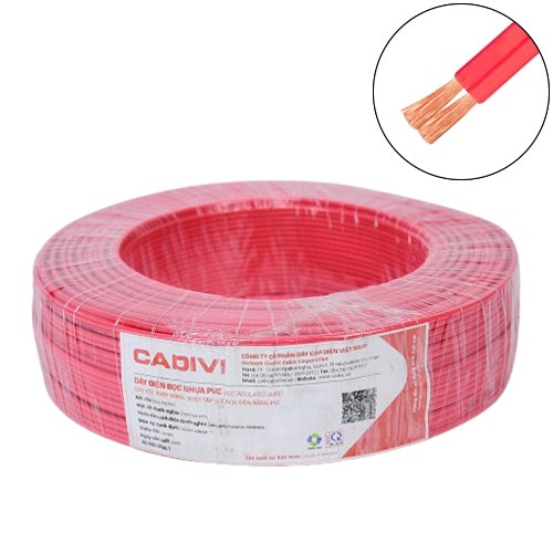 Dây điện đôi mềm dẹt Cadivi VCmd 2x2.5mm2 – 0.6/1kV