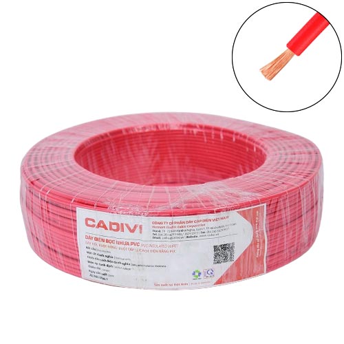 Dây điện đơn mềm Cadivi VCm 1.5mm2 – 450/750V