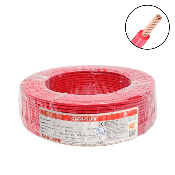 Dây điện đơn mềm Cadisun VCSF 1.5mm2 – 450/750V