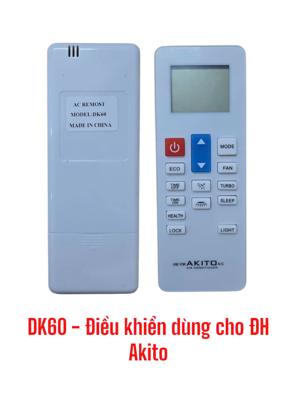 Điều khiển dùng cho điều hòa Akito – DK60