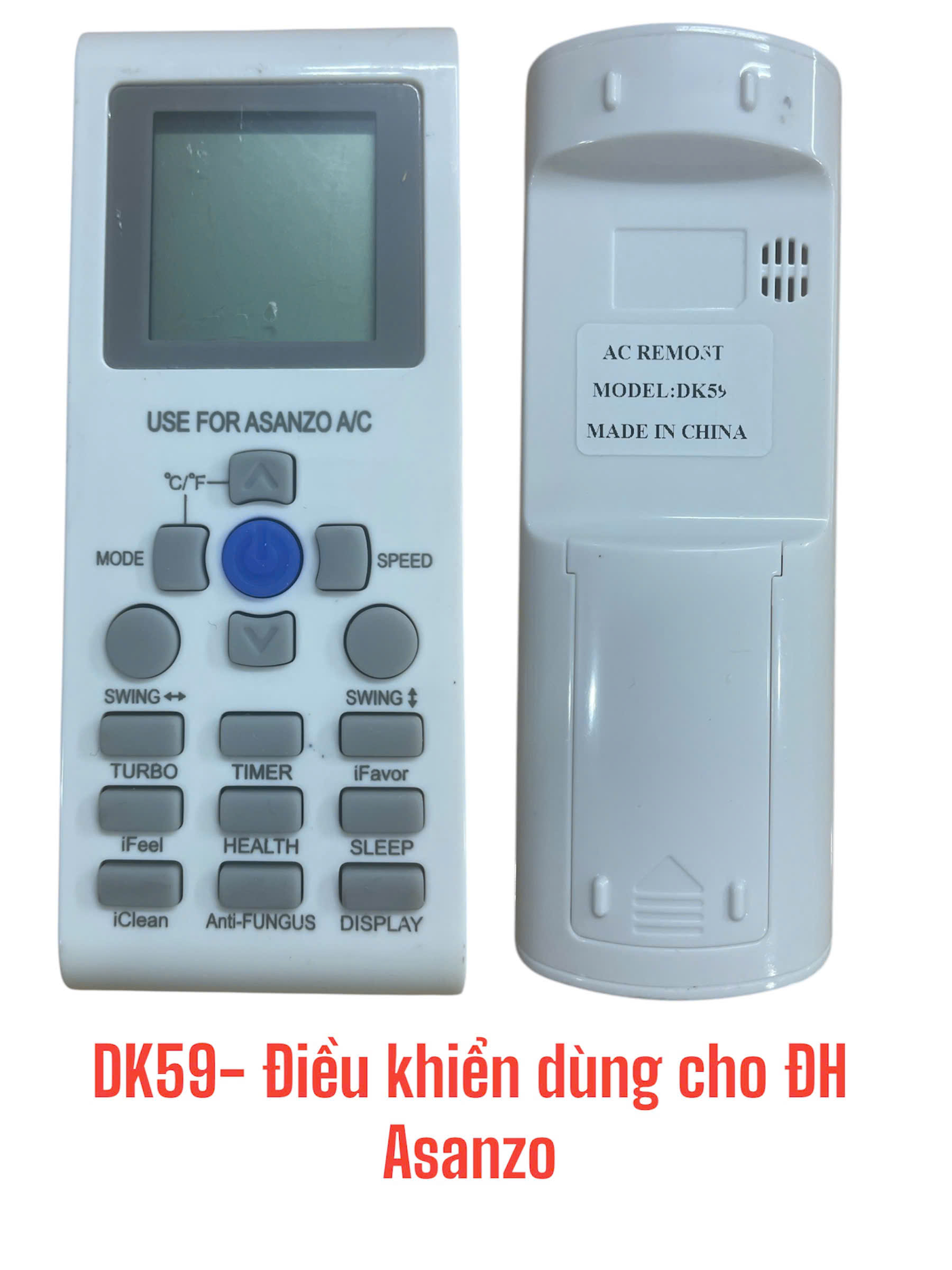 Điều khiển dùng cho điều hòa Asanzo – DK59