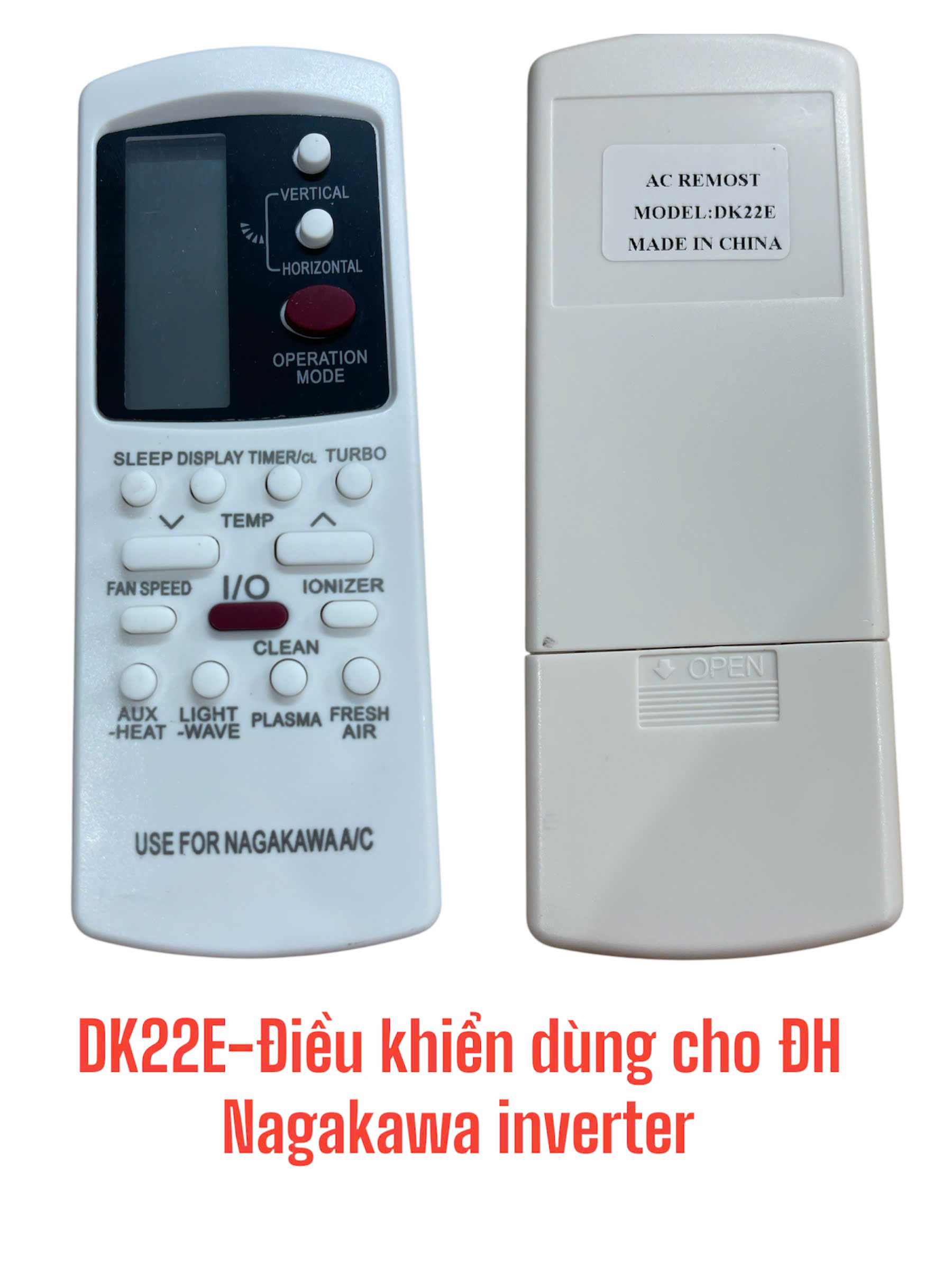 Điều khiển dùng cho điều hòa Nagakawa inverter – DK22E