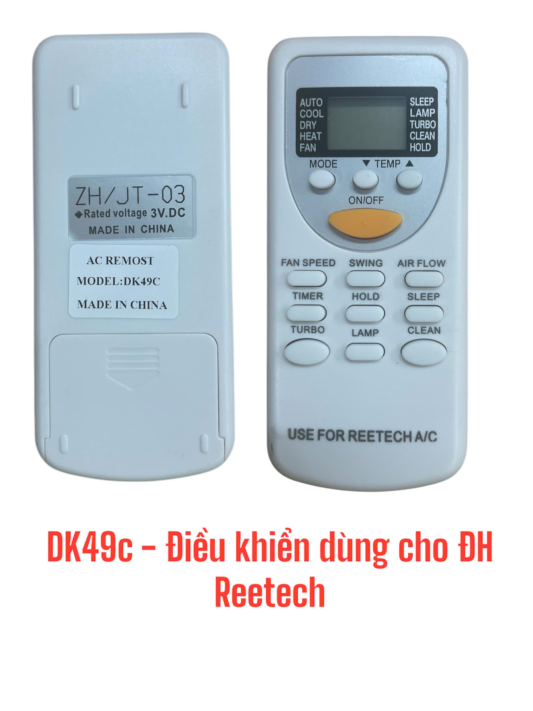 Điều khiển dùng cho máy điều hòa Retech -DK49C