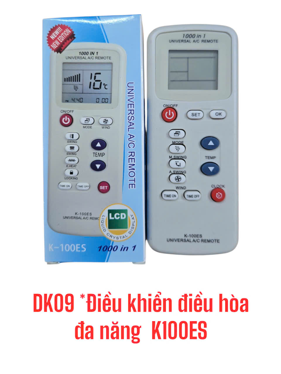 Điều khiển dùng cho máy điều hòa đa năng (K100ES) -DK09