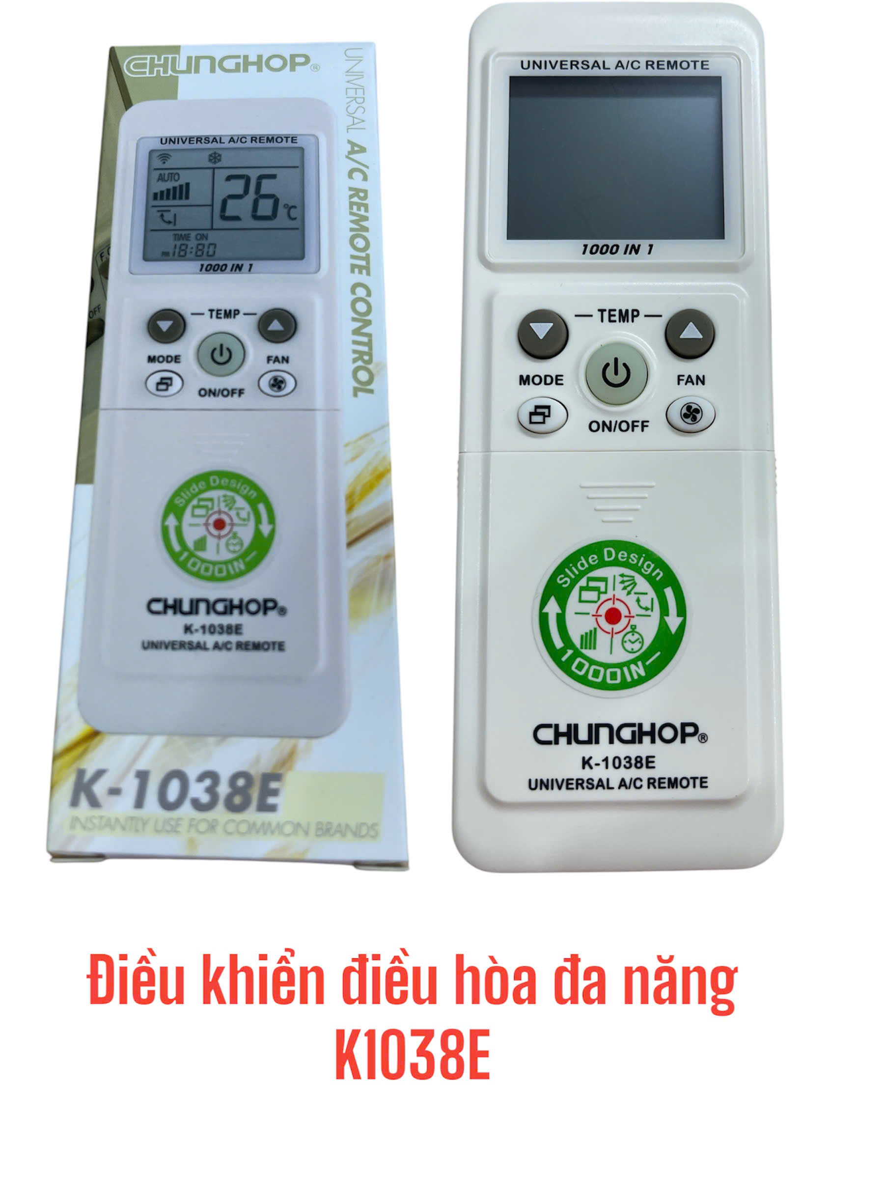 Điều khiển dùng cho máy điều hòa đa năng (K1038E)