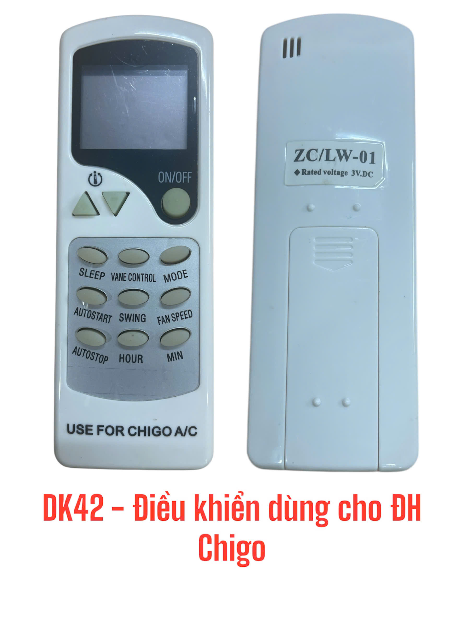 Điều khiển dùng cho máy điều hòa Chigo -DK42