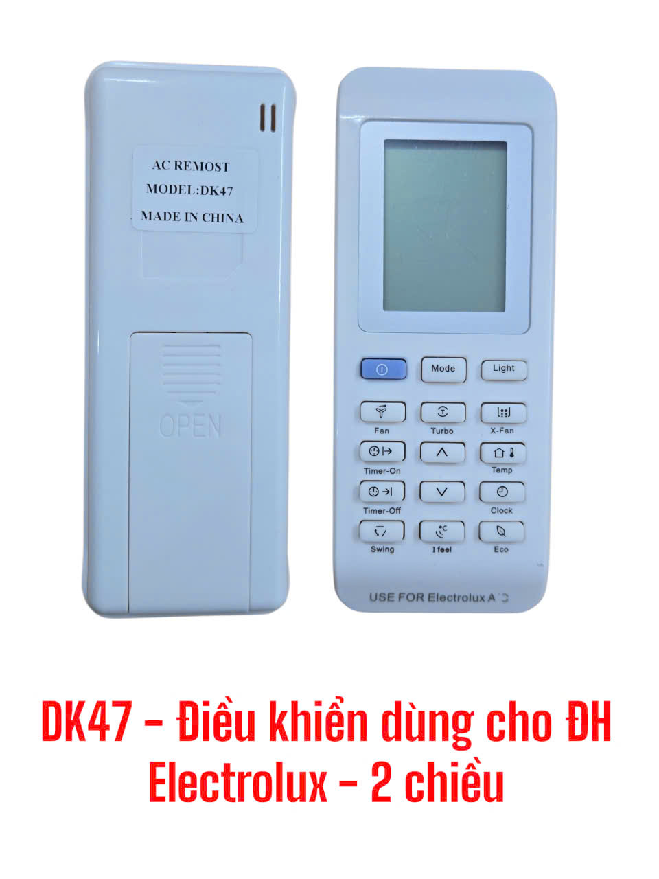 Điều khiển dùng cho máy điều hòa Electrolux – 2 chiều -DK47
