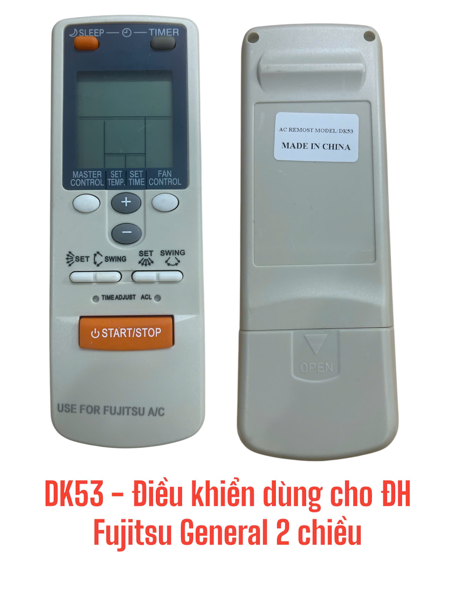 Điều khiển dùng cho máy điều hòa Fujitsu General 2 chiều -DK53