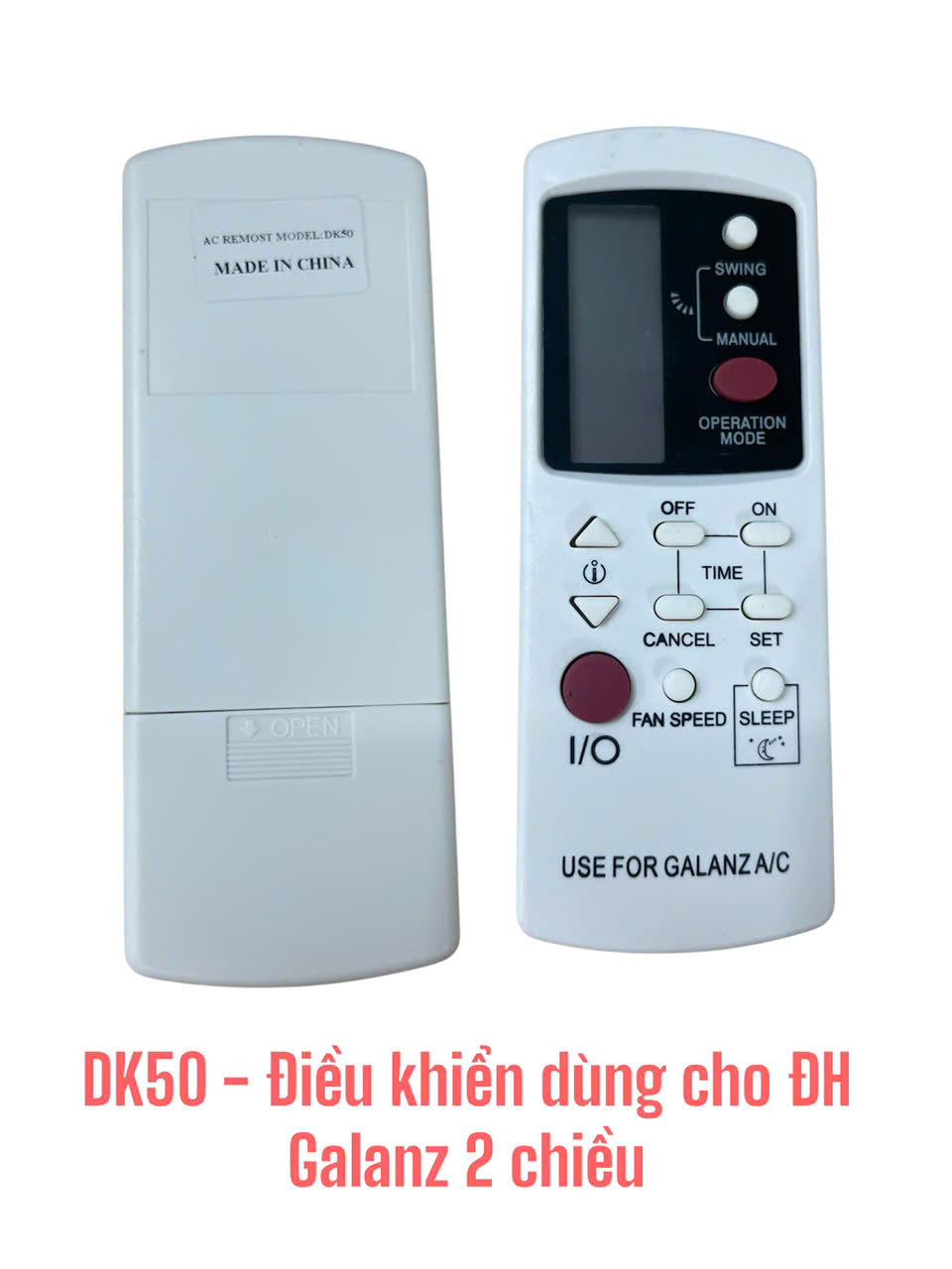 Điều khiển dùng cho máy điều hòa Galanz – 2 chiều – DK50