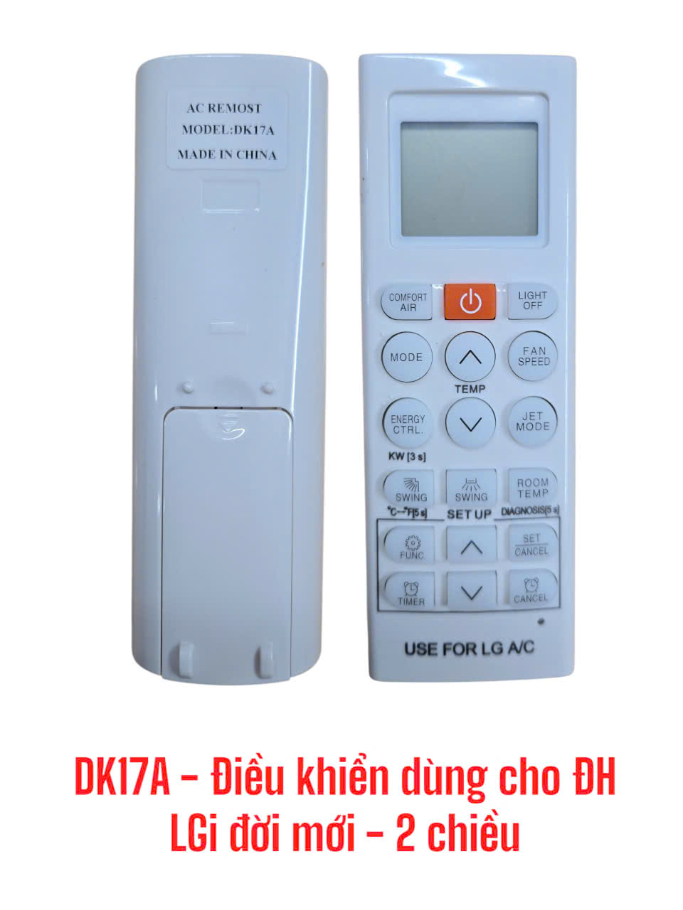 Điều khiển dùng cho máy điều hòa LG đời mới -2 chiều -DK17A