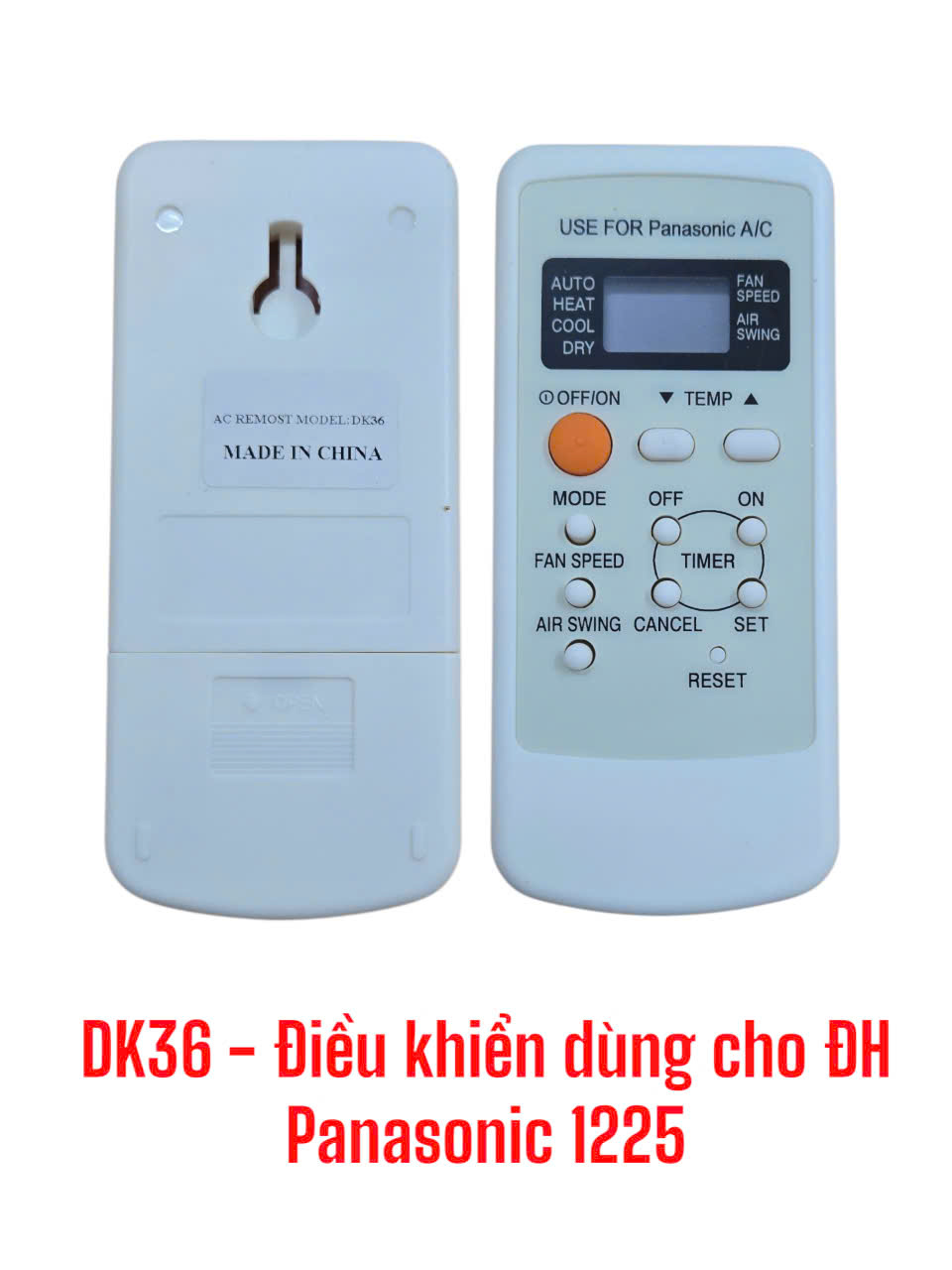 Điều khiển dùng cho máy điều hòa Panasonic 1225 -DK36