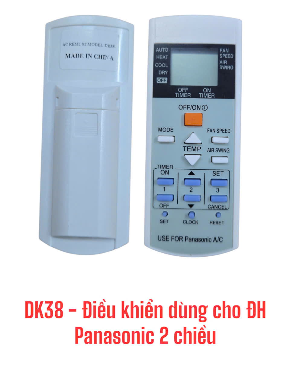 Điều khiển dùng cho máy điều hòa Panasonic 2 chiều -DK38