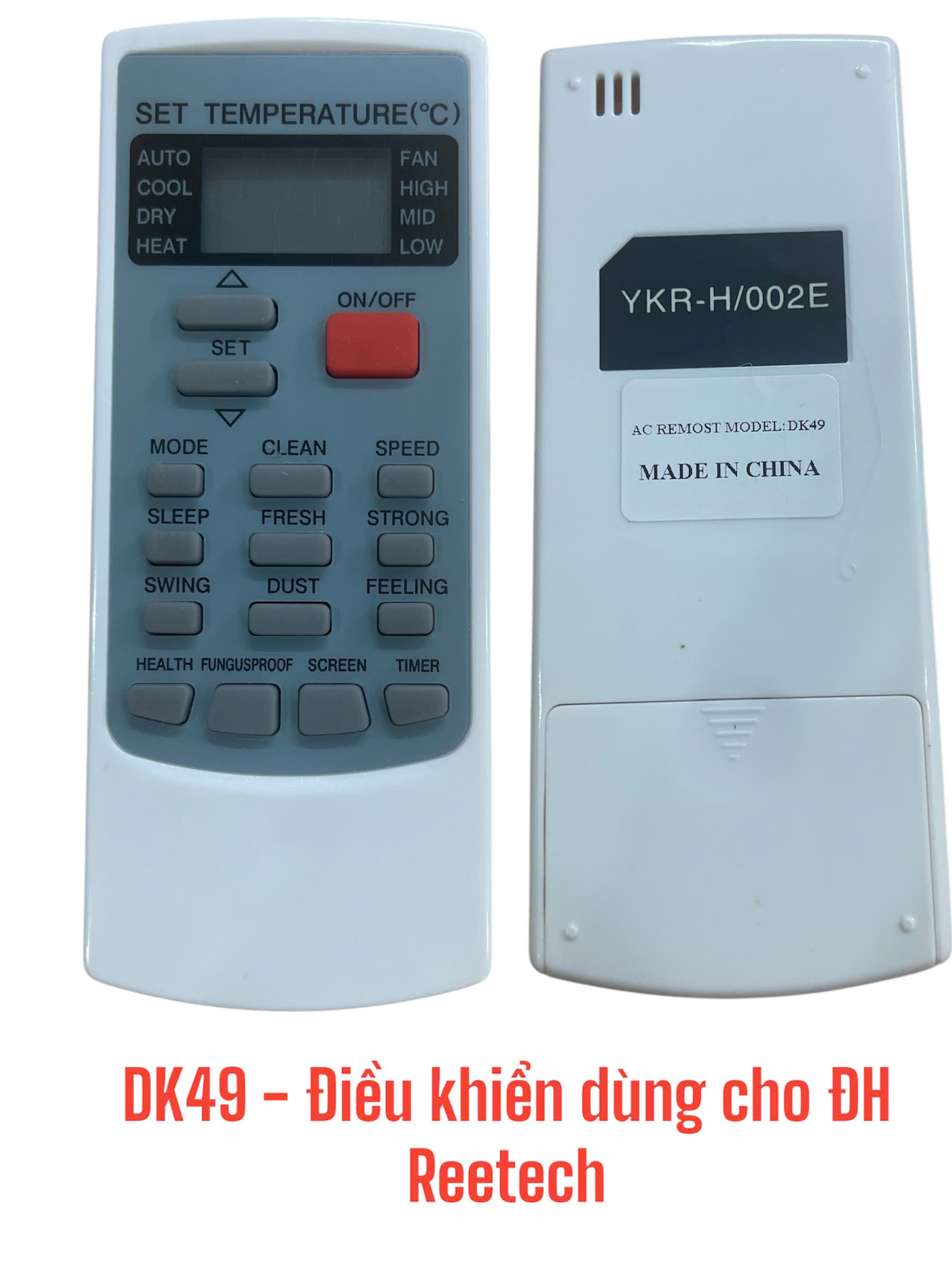 Điều khiển dùng cho máy điều hòa Retech -DK49