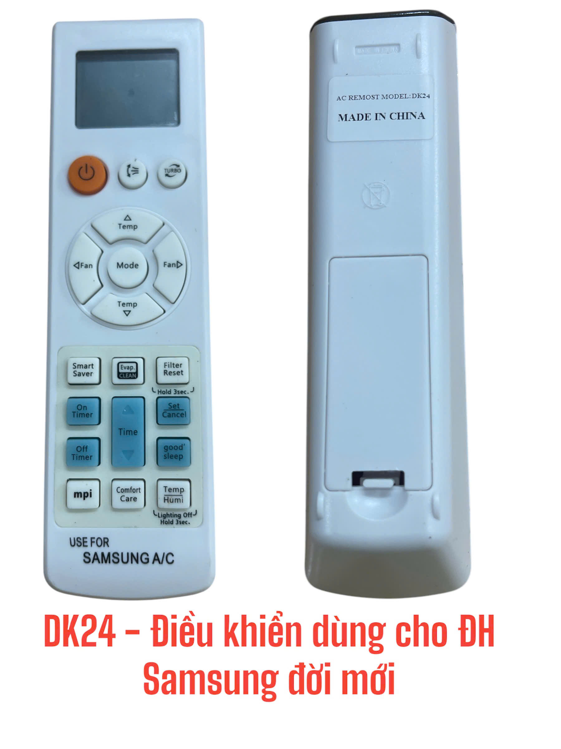Điều khiển dùng cho máy điều hòa Samsung đời mới – DK24