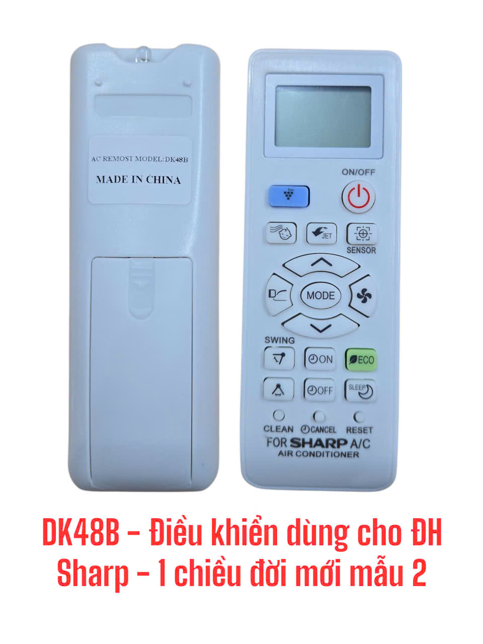 Điều khiển dùng cho máy điều hòa Sharp đời mới mẫu 2 – 1 chiều -DK48B