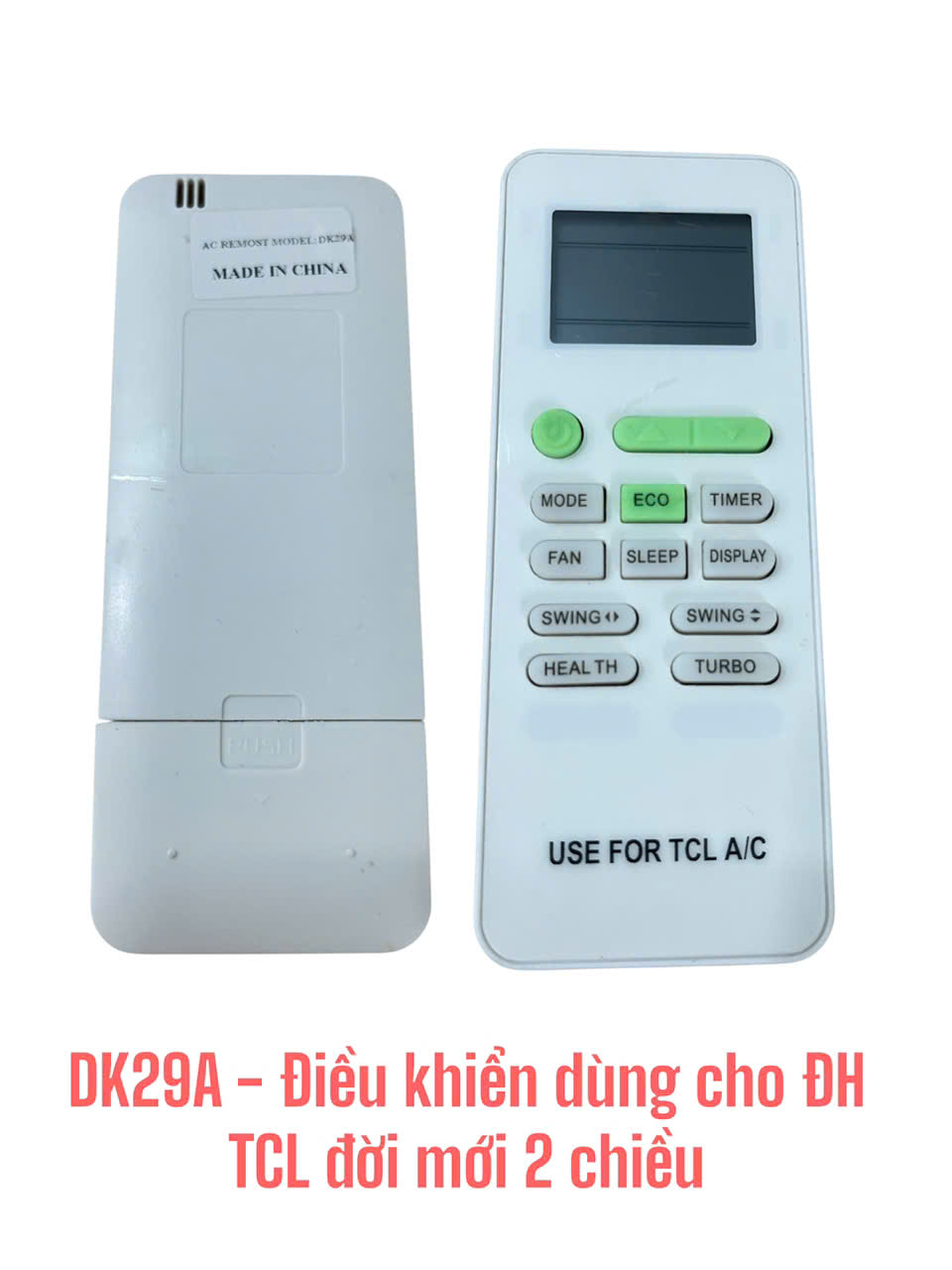 Điều khiển dùng cho máy điều hòa TCL đời mới – 2 chiều -DK29A