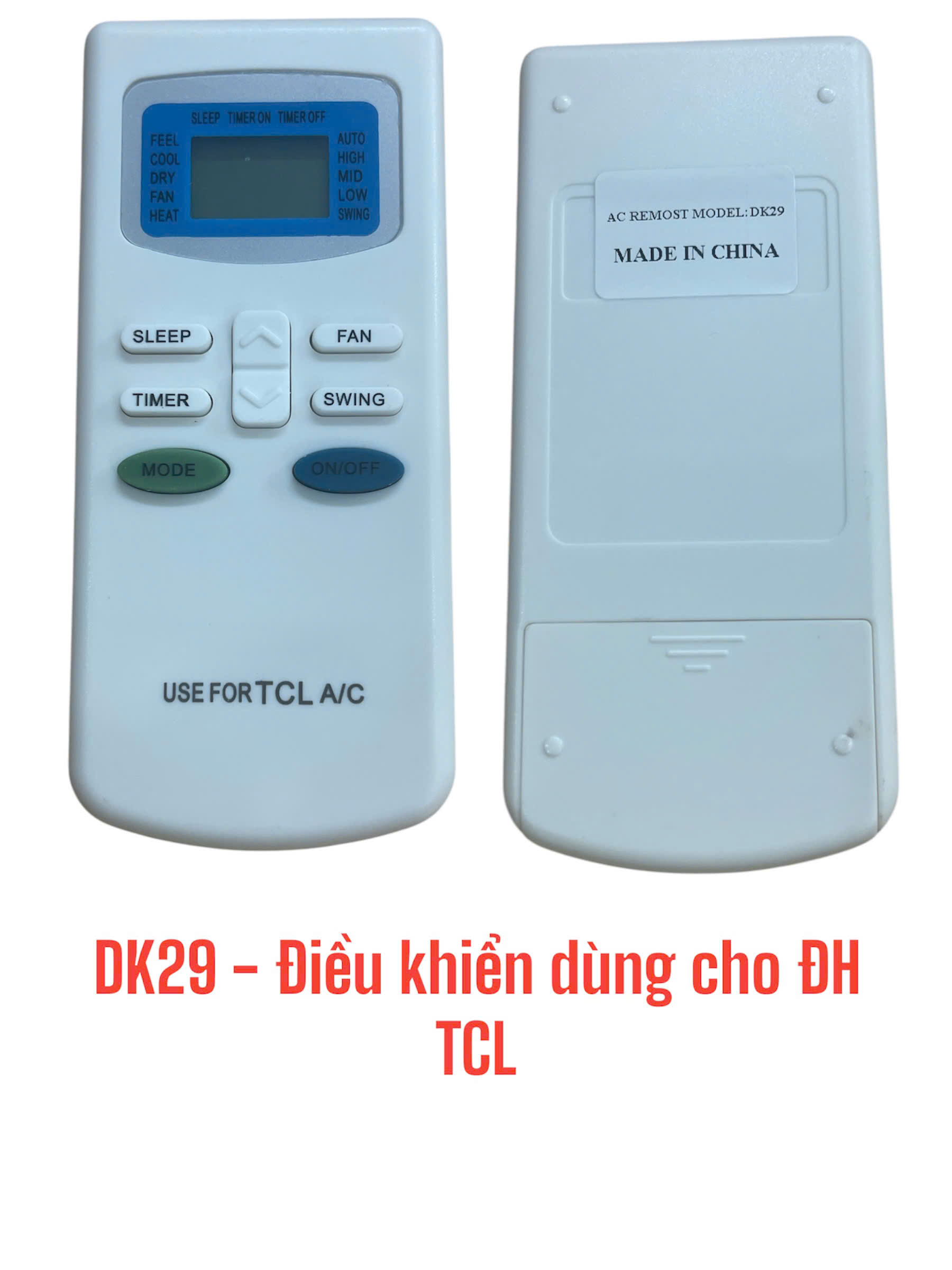 Điều khiển dùng cho máy điều hòa TCL -DK29