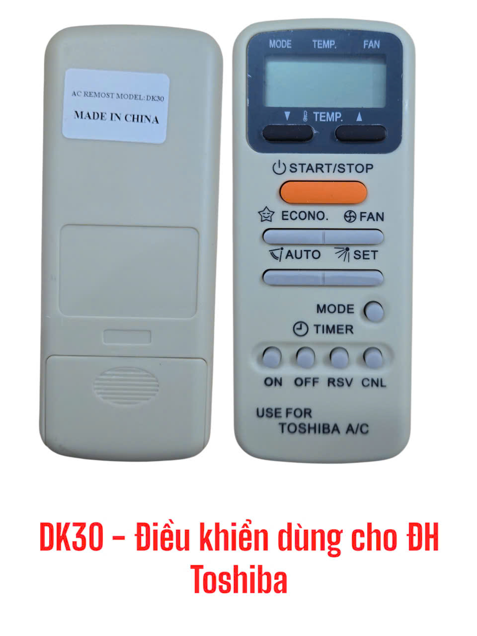 Điều khiển dùng cho máy điều hòa Toshiba -DK30