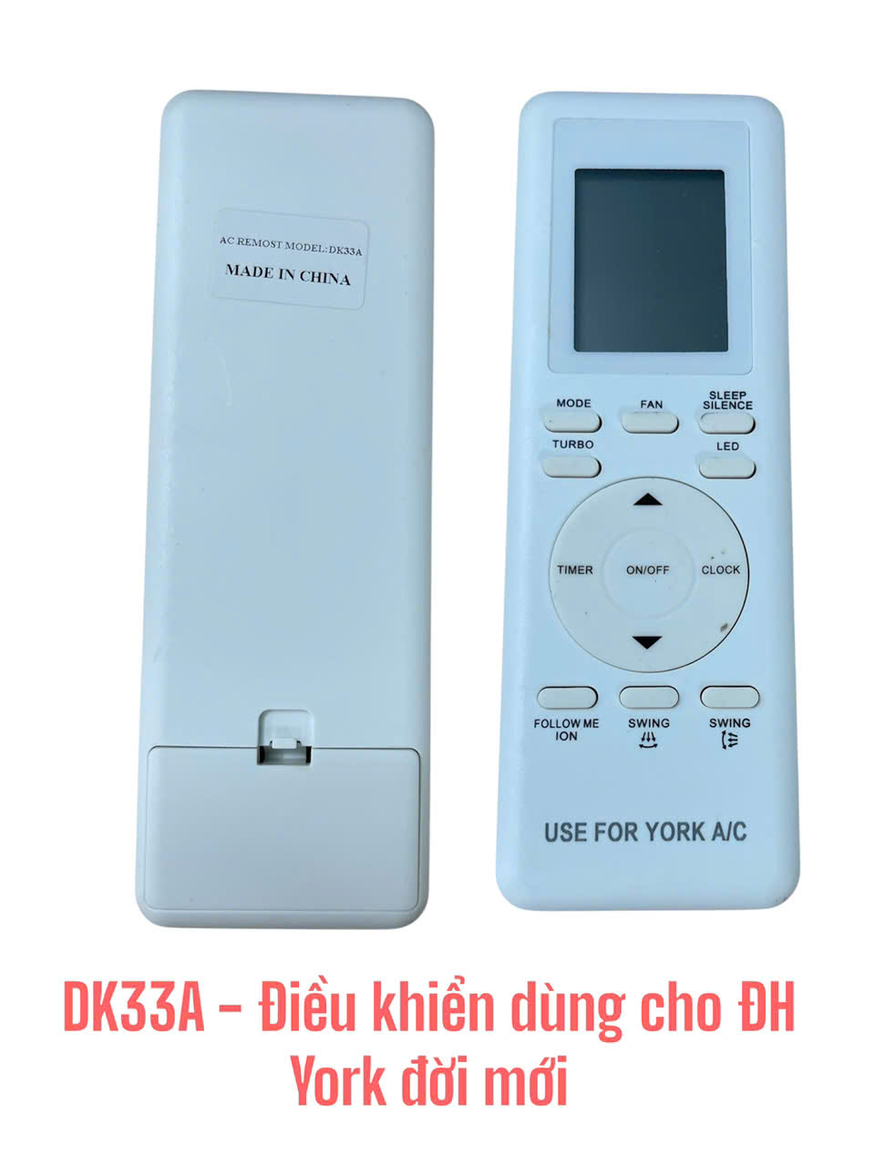 Điều khiển dùng cho máy điều hòa York đời mới -DK33A