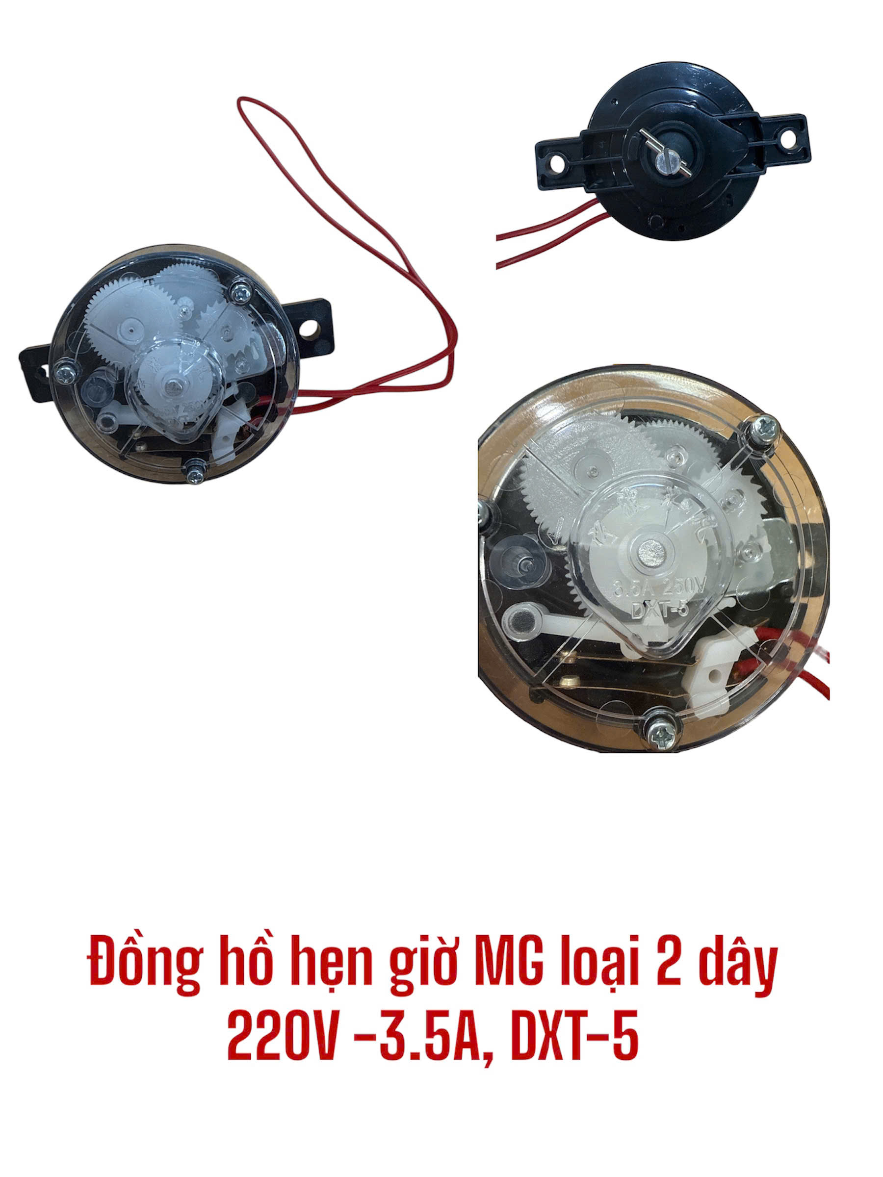 Đồng hồ hẹn giờ máy giặt loại 2 dây 220V -3.5A, DXT-5