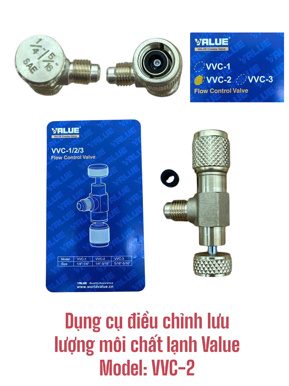 Dụng cụ điều chỉnh lưu lượng môi chất lạnh Value Model: VVC-2