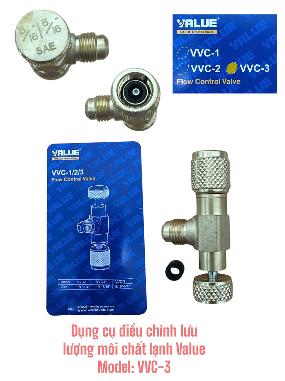 Dụng cụ điều chỉnh lưu lượng môi chất lạnh Value Model: VVC-3