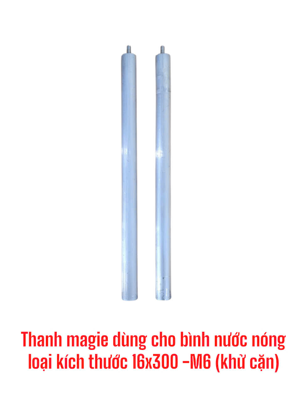 Thanh magie dùng cho bình nước nóng loại kích thước 16×300 -M6 (khử cặn)