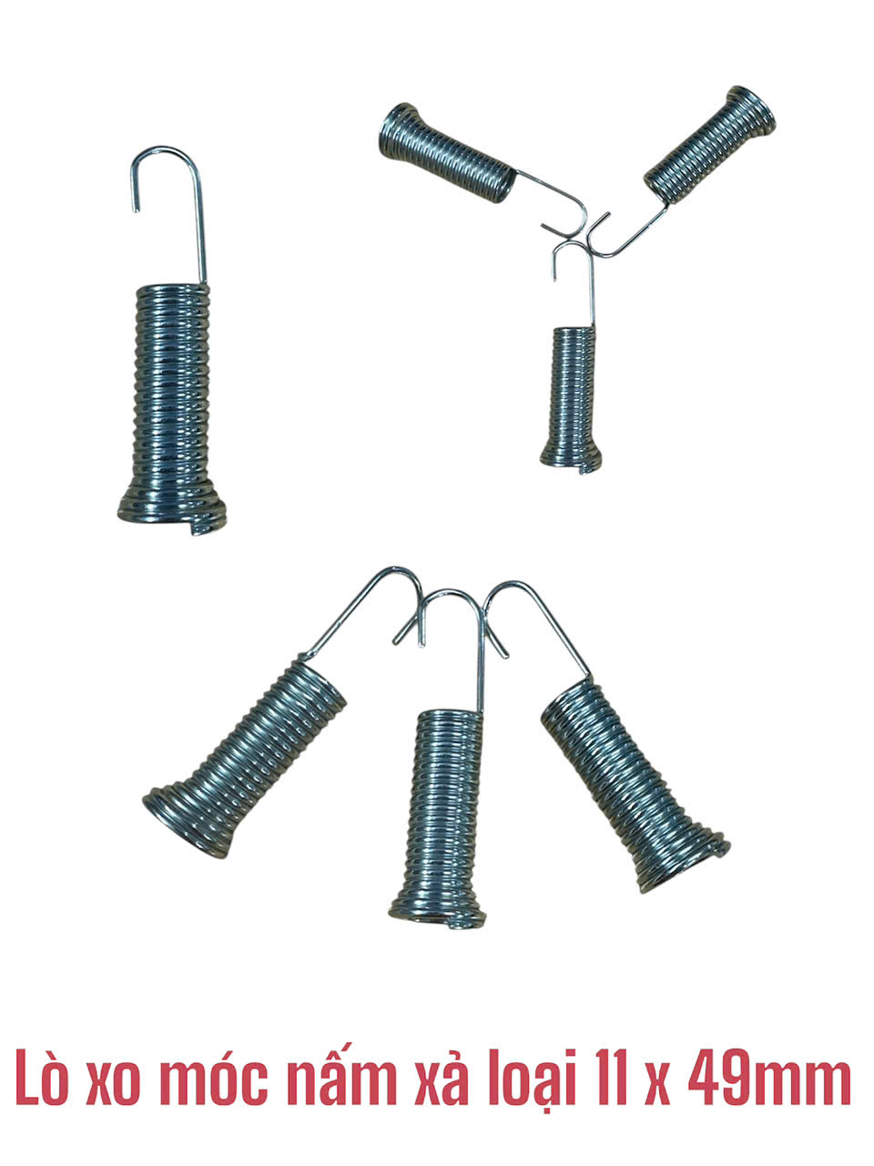 Lò xo móc nấm xả loại 11x49mm