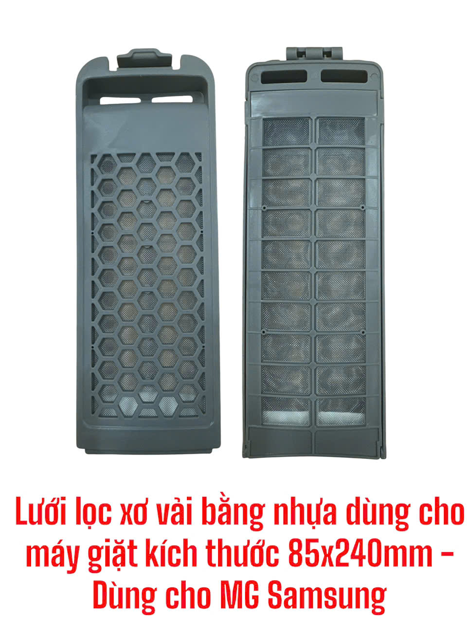 Lưới lọc xơ vải bằng nhựa dùng cho máy giặt kích thước 85x240mm – Dùng cho máy giặt Samsung