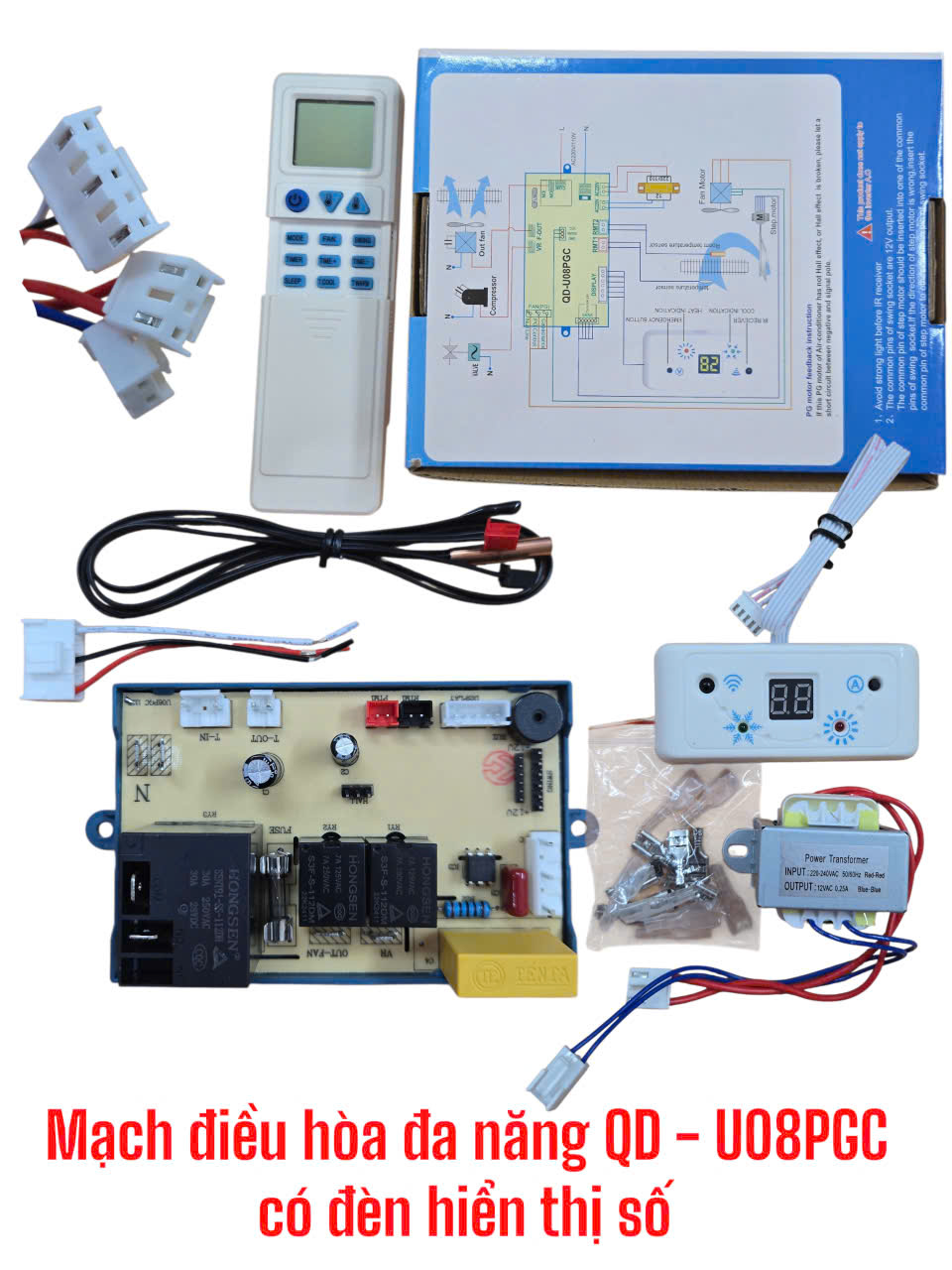 Mạch điều hòa đa năng QD- U08PGC có đèn hiển thị số