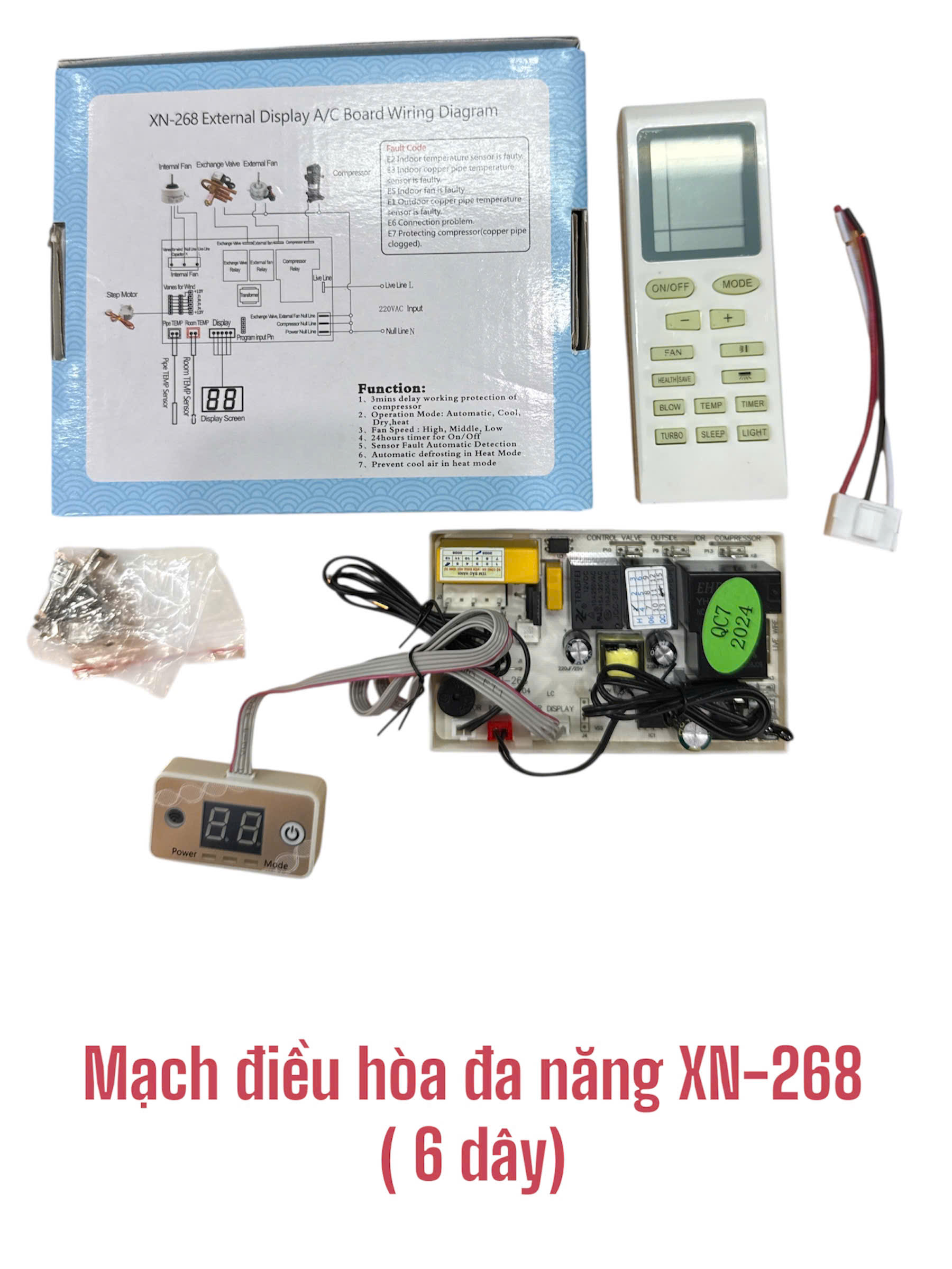 Mạch điều hòa đa năng XN-268 (6 dây)